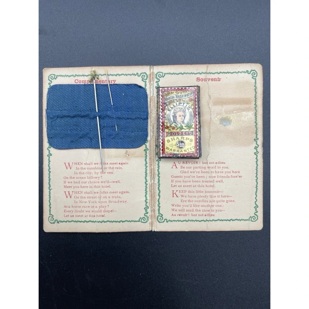 Vintage Needle Book Lot Safeway Hotel Wilcox Advertising Sewing Needles